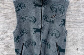 On Course Kerrits Horse Print Full Zip Equestrian Fleece Vest Women’s Size M USA