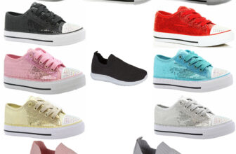GIRLS CANVAS SHOES CHILDRENS DIAMANTE & SEQUINS CASUAL PUMPS PLIMSOLLS TRAINSERS