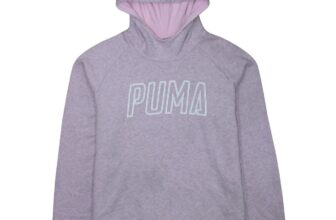 Puma Womens Grey Hooded Pullover Sweatshirt XL