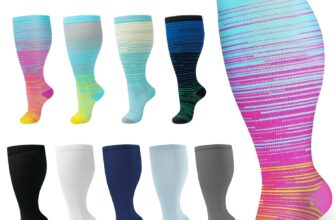 Plus Size Compression Socks 20-30 mmhg for Men and Women Wide Calf 2XL-4X-Large