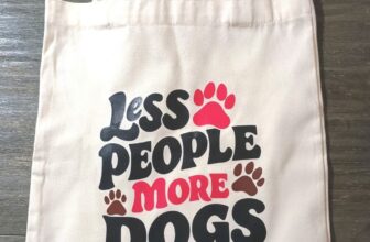Less People More Dogs Canvas Tote Bag New