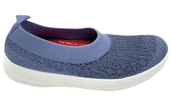 FitFlop UBERKNIT Slip On Ballet Flat Power Blue