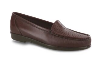 Sas Wine Leatger Saavy Mocassin Loafers Flats Msrp $175 Sz 9 N