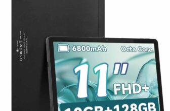 Tablet 11 inch Ultra Android 14 Tablets 10GB（4+6） RAM 128GB, 1TB Expandable IPS