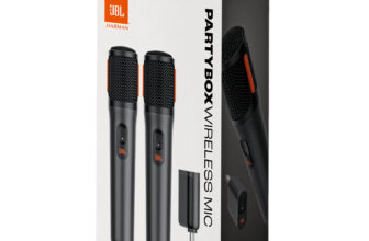 2-Mic JBL PartyBox Wireless System with Dual-Channel Receiver Adapter