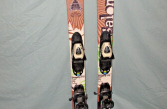 Salomon SHOGUN JR kid’s skis 110cm w Salomon TZ5 DEMO adjustable youth bindings~