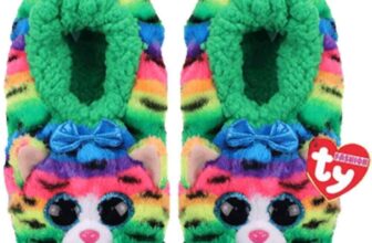Ty TIGERLY Cat 9.125″L (unstretched 8.5″) Slipper Socks Kid’s Size Large (4-6)