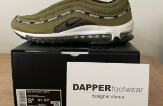Nike Mens Air Max 97 x UNDFTD – Size 7.5 UK, Militia Green Trainers DC4830 300