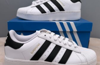Adidas Superstar XLG Men’s Size UK 9 White Black & Gold IF9995