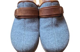 EUROSOFT BY SOFFT | Gray Felt Clog Mules Comfort Slip On Shoes | 9.5M