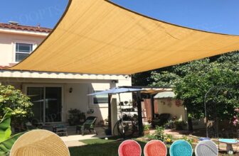 Outdoor Sun Shade Sail Rectangle UV Canopy Sunshade Cover For Garden Pool Yard