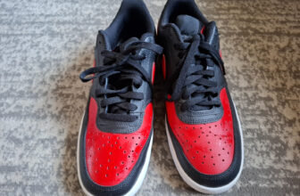 Nike Court Vision 1 Low Men’s Red and Black Size UK 8