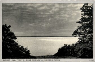 Denison TX Sunset Hill Wayne Paper Box & Prtg. Corp. c1940s-50s Vintage Postcard