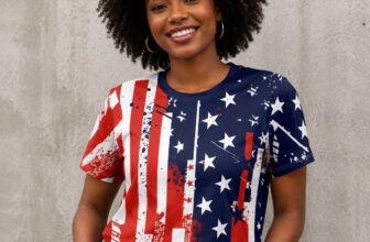 Kaymaluxe Women’s 4th of July T-Shirt – USA Patriotic Graphic Tee
