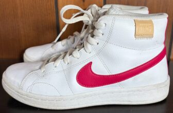 Nike Court Royale 2 Mid Sneakers White & Rush Pink Colorway Sz 7 – GUC