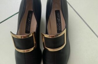 Women Sergio Rossi Loafers Black Leather 39.5