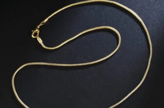 925 Sterling Silver Snake Chain Necklace 18K Gold Color 16-30 Inch Unisex – USA