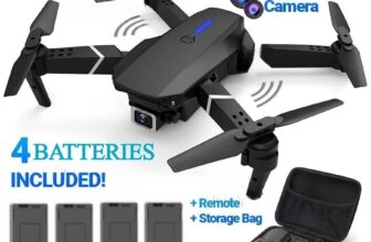 Drone 2025 4K HD Dual Camera WiFi FPV RC Foldable Quadcopter + 4 Batteries USA