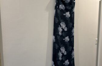 Sachin & Babi Delphine Gown Midnight Glacial Rose New $325 Size 12