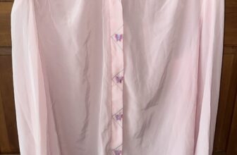 Vintage Gailord Pink Butterfly Blouse Size 16 Cottagecore Whimsigoth Pastel 80s