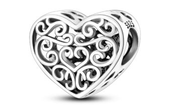 MULA European Hollow Entangled love DIY Charm Fit Lady Bracelet 925 Silver