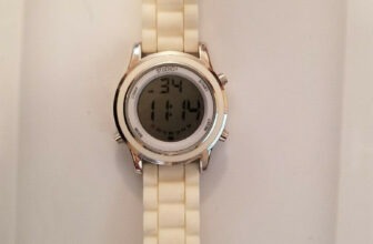 Women’s Studio! White Digital Watch.  Q3