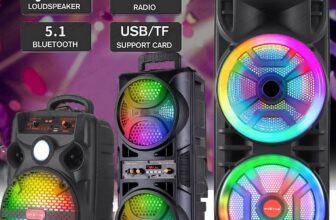 9000W Large Party Bluetooth Speaker Heavy Bass Stereo Sound Indoor Outdoor Lot