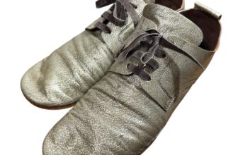 eb.a.gos Evagos lace-up shoes in metallic gold Women USED