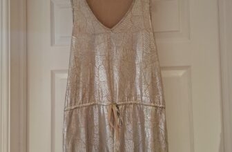 BRAVE SOUL Playsuit Gold Snake Print One Piece All in One UK Size Medium