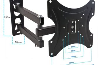 Swivel Arm Wall TV Bracket For 19 21 24 28 32 42 Inch Monitor Tilt Motion Mount
