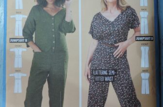 The AvaJumpsuit sewing pattern for all-in-one loung suit size 8 -20 New