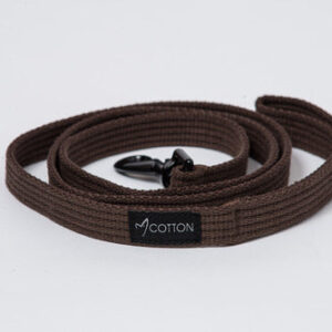 Gor Cotton Leash Medium Brown 2cm x 140cm – Default Title