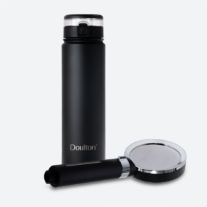 Doulton Shower Head & Bottle Bundle – Black