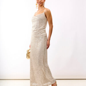 Cream Sequin Midaxi Skirt – 20