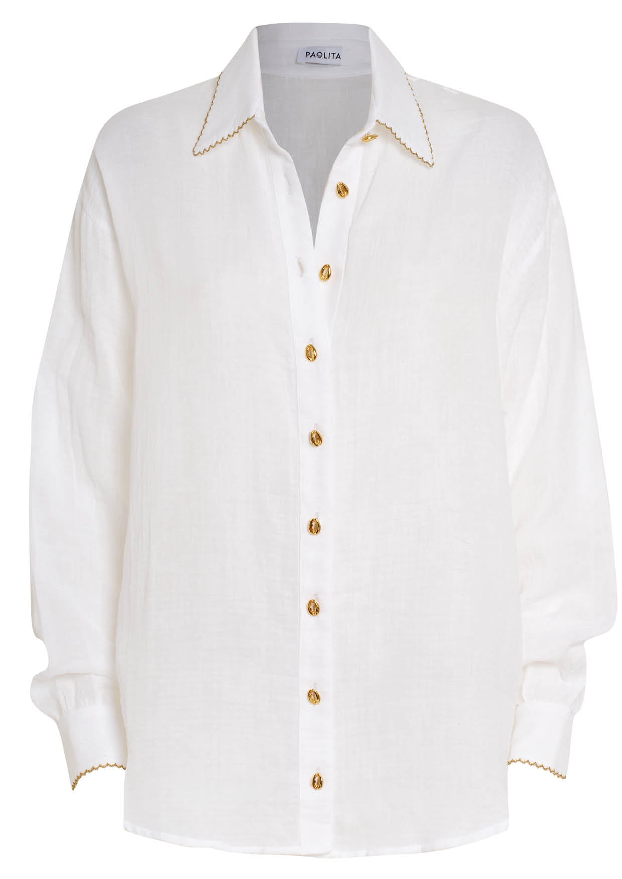 White Helena Shirt - L