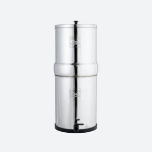 British Berkefeld® Stainless Steel Gravity System + Ultra Fluoride Ceramic Filters – 12L