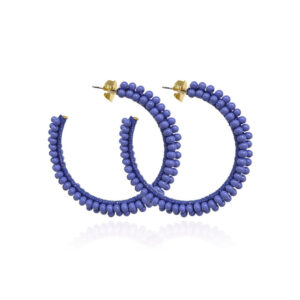 Bibi Marini Big Bouquet Hoop Periwinkle