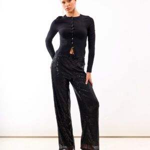 Black Jersey Sequin Trouser – 20