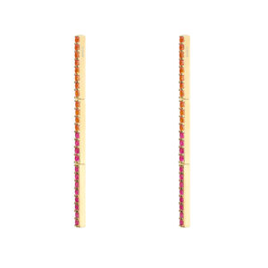 Boulo Long Story Earrings Pink – One Size