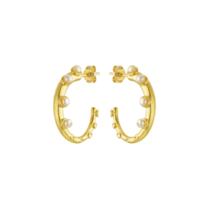 Feggeri Okto Pearl Hoop Earrings