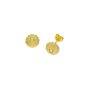 Feggeri Ahinos Peridot Stud Earrings