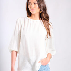 White Puff Sleeve Blouse – 12