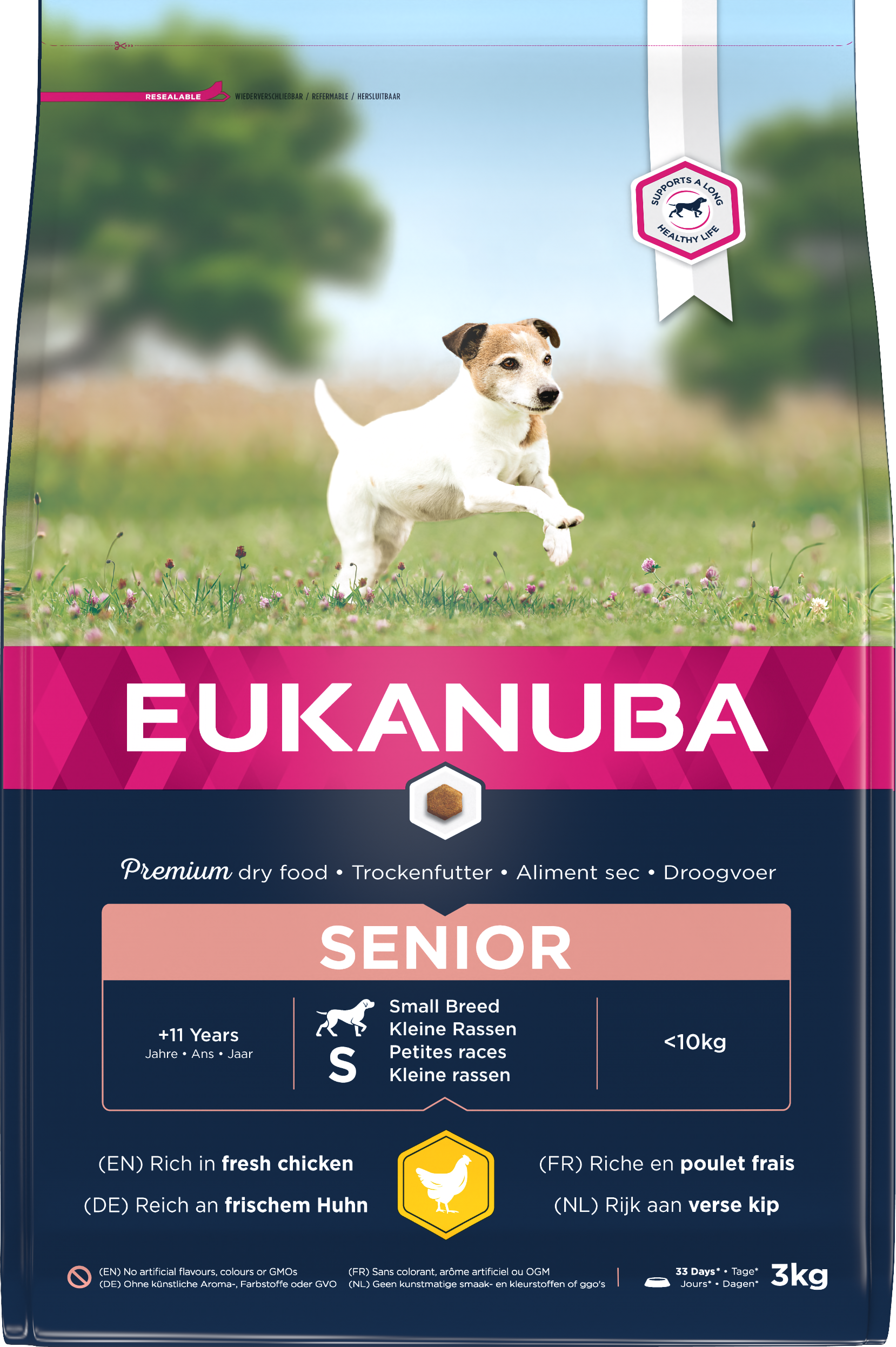 Eukanuba Senior Small Breed Chicken 3x3kg - Default Title