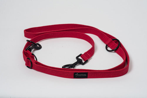 Gor Cotton Training Leash Large Red 2.5cm - Default Title