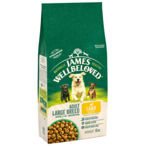 James Wellbeloved Dog Adult Large Breed Lamb & Rice – 15KG – Default Title