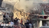 Smoke rises from destroyed Iranian consulate
