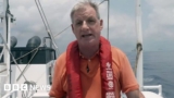 South China Sea: BBC onboard Philippine ship hit by Chinese water cannons
