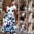 Women Summer Holiday Midi Dress Ladies Boho Beach Floral Lace Sun Dresses 8-20