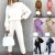 Womens Co-ord Set Long Sleeve Sweatshirt Joggers Gym Tracksuit Loungewear Suit