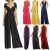 Womens Elegant Convertible Multiway Wrap Palazzo Wide Leg Jumpsuit Party Wear